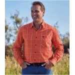 Chemise popeline  carreaux et indien