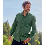 Chemise en popeline � micro - motifs�