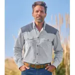 Chemise popeline micromotifs fantaisie