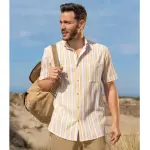 Chemisette cr�pon ray�e soleillade�