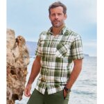 Chemisette gaufr�e � carreaux tenerife