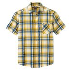 Chemisette popeline � carreaux jaune