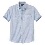 Chemisette en popeline flamm�e�