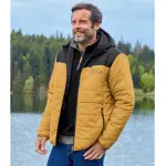 Doudoune avec capuche bicolore