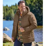 Doudoune longue avec capuche amovible