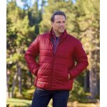 Doudoune matelasse bordeaux