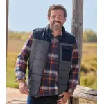 Doudoune sans manches bicolore