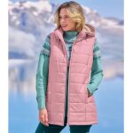 Doudoune sans manches � capuche fourr�e