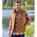 Doudoune sans manches en sudine matelasse