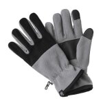 Gants tactiles en polaire bicolore