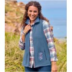 Gilet micropolaire sans manches brod