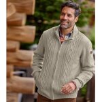 Gilet tricot chin� torsad�