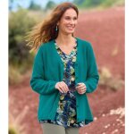 Gilet tricot col v classique uni�