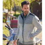 Gilet tricot zipp atlas