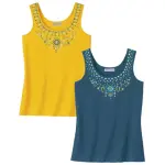 Lot de 2 d�bardeurs imprim� esprit collier