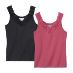 Lot de 2 dbardeurs stretch dentelle