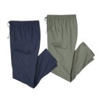 Lot de 2 pantalons détente cargo Lot de 2 pantalons détente cargo