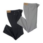 Lot de 2 pantalons en twill stretch