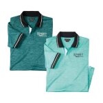 Lot de 2 polos effet flamm