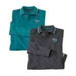 Lot de 2 polos maille piquée wild park Lot de 2 polos maille piquée wild park