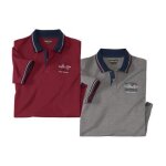 Lot de 2 polos piqu exploration