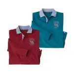 Lot de 2 polos rugby north club