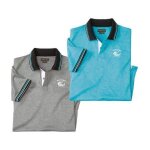 Lot de 2 polos sport outdoor
