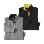 Lot de 2 pulls micropolaire sport Lot de 2 pulls micropolaire sport