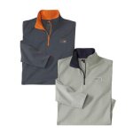 Lot de 2 sous - pulls col zipp