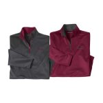 Lot de 2 sous - pulls col zipps running