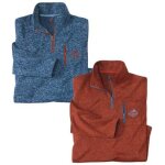 Lot de 2 sweats molleton chin spring travel