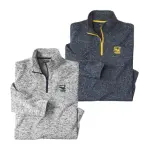 Lot de 2 sweats zipp�s en molleton chin�