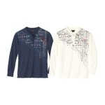 Lot de 2 tee - shirts col tunisien boutonn� travel