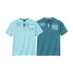 Lot de 2 tee - shirts col tunisiens calvi�