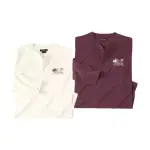 Lot de 2 tee - shirts col tunisien unis