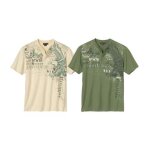 Lot de 2 tee - shirts col tunisien usa Lot de 2 tee - shirts col tunisien usa