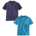 Lot de 2 tee - shirts motifs maori