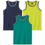 Lot de 3 d�bardeurs coton playa