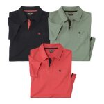 Lot de 3 polos coton unis Lot de 3 polos coton unis