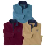 Lot de 3 pulls micropolaires