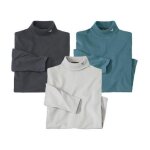 Lot de 3 sous - pulls col roul