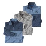 Lot de 3 sweats molleton atlas