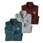 Lot de 3 sweats molleton chin� colorado