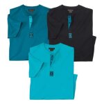 Lot de 3 tee - shirts col boutonné Lot de 3 tee - shirts col boutonné