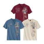 Lot de 3 tee - shirts col boutonn� capri�