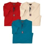 Lot de 3 tee - shirts col boutonn� d�contraction�