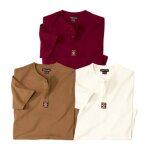 Lot de 3 tee - shirts col boutonn unis