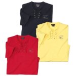 Lot de 3 tee - shirts col lac�