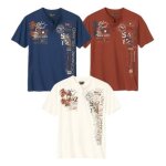 Lot de 3 tee - shirts col tunisien