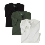 Lot de 3 tee - shirts col tunisien Lot de 3 tee - shirts col tunisien